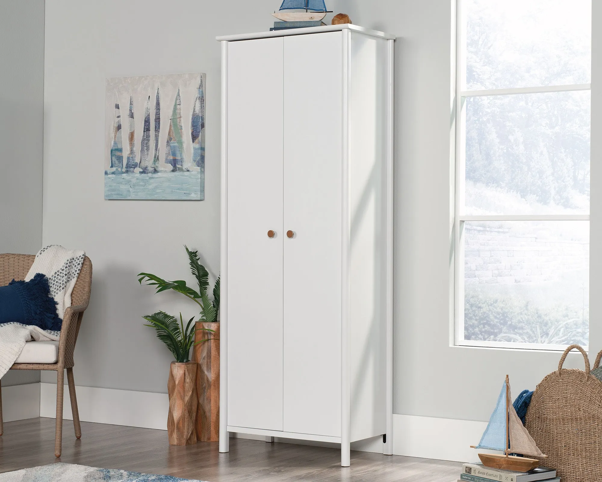 2-Door Storage Cabinet Wh