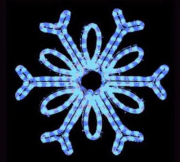 36" Hanging Single Loop Snowflake