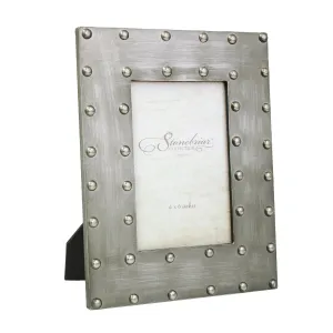 4x6 Metal Wrapped Picture Frame with Rivet Detail