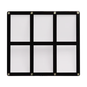 6-Card Black Frame Screwdown Holder