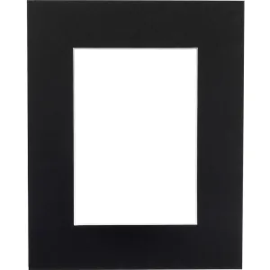 8 x 10 Black Picture Frame Mat with 4.5 x 6.5 inch Opening