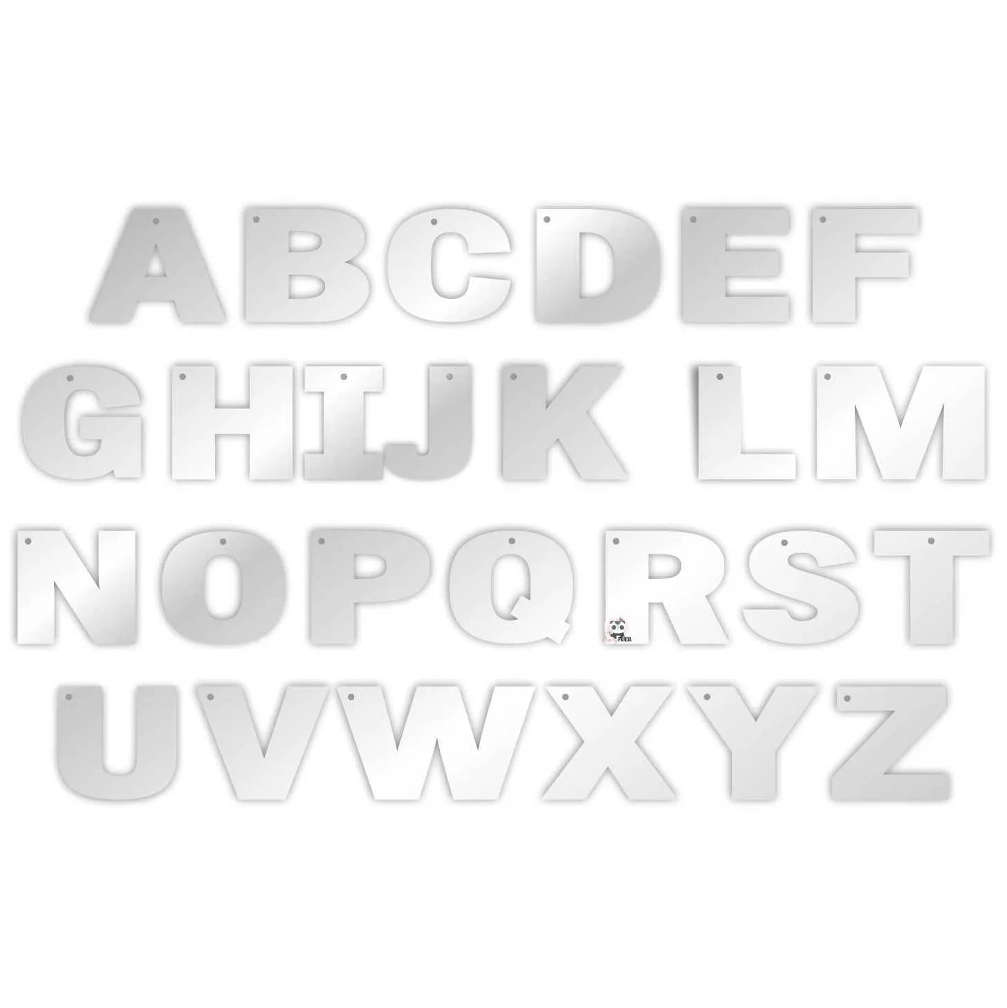 Acrylic Blank Clear Alphabet Letters #1 (50-100mm) ~2mm