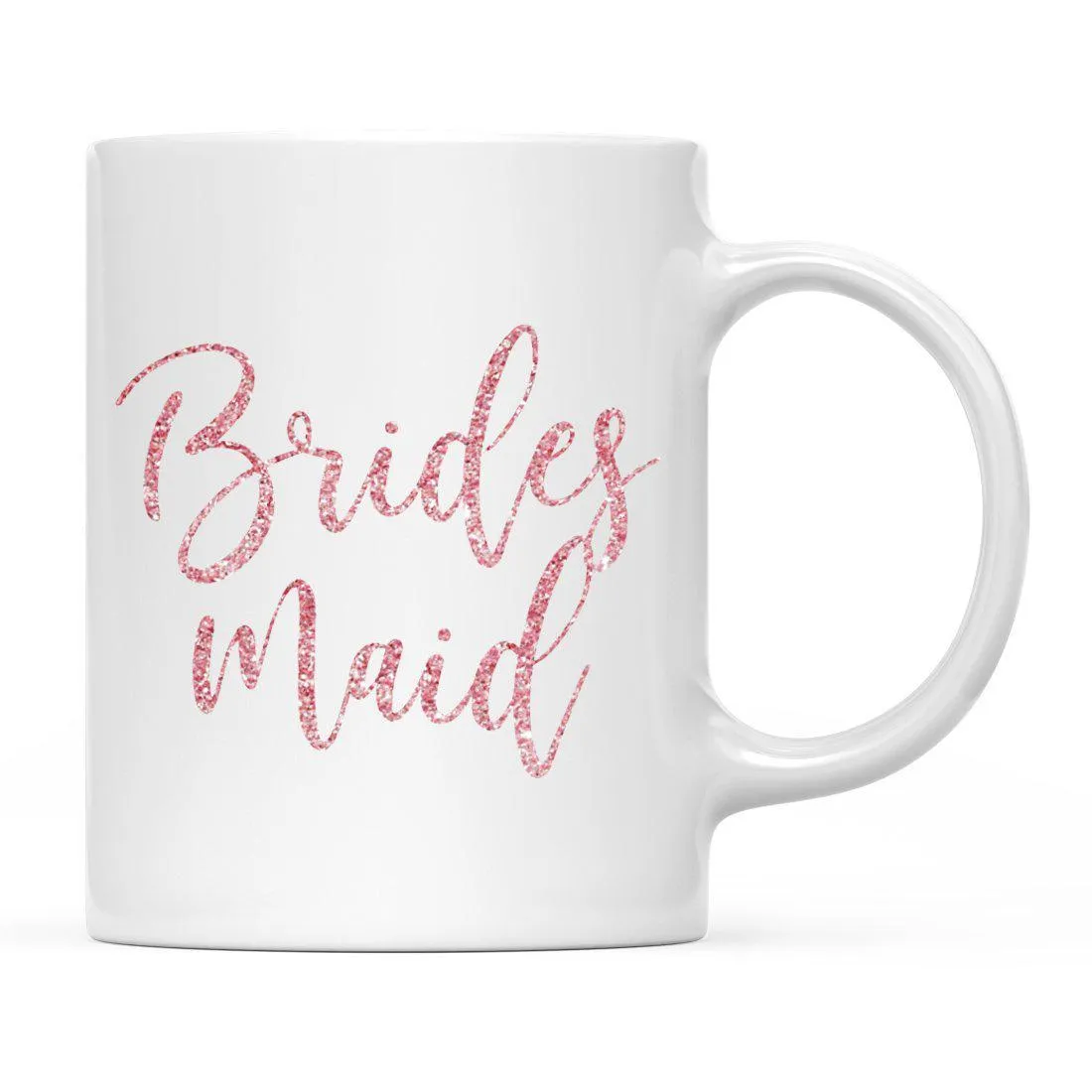 Andaz Press 11oz Wedding Faux Pink Glitter Coffee Mug