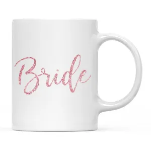 Andaz Press 11oz Wedding Faux Pink Glitter Coffee Mug