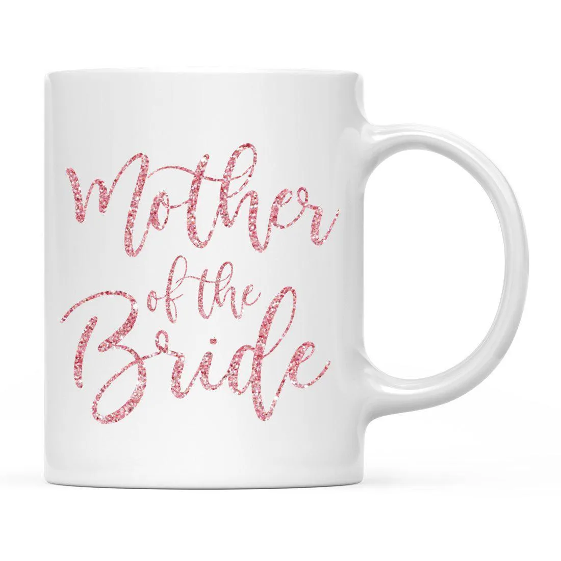 Andaz Press 11oz Wedding Faux Pink Glitter Coffee Mug