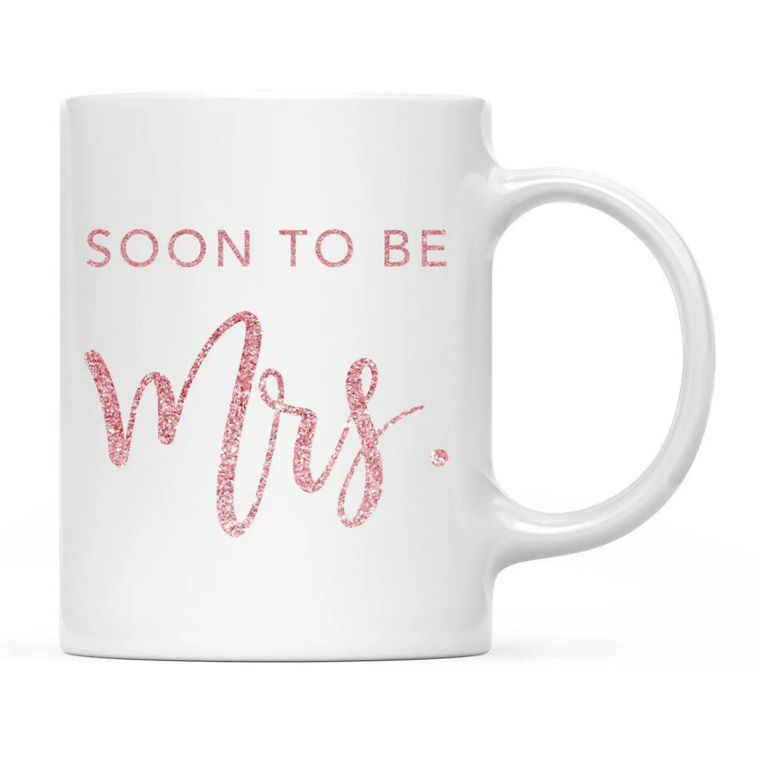 Andaz Press 11oz Wedding Faux Pink Glitter Coffee Mug