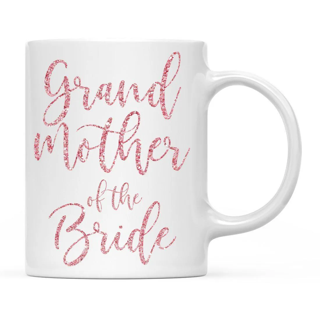 Andaz Press 11oz Wedding Faux Pink Glitter Coffee Mug