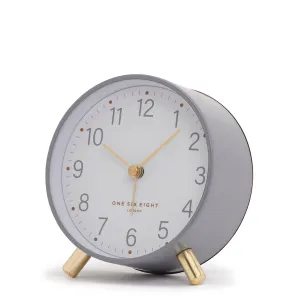 Angelina Silent Alarm Clock - Grey