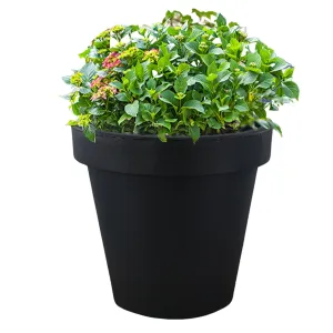 Anthracite Round Flower Planter 26 cm