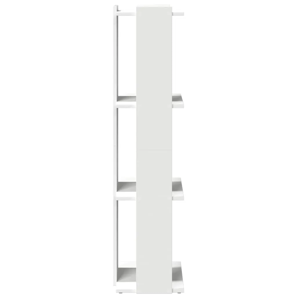 Bookcase 3-Tier White 60x30x120 cm Engineered Wood