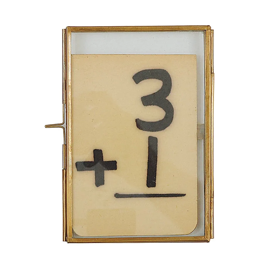 Brass & Glass Photo Frame