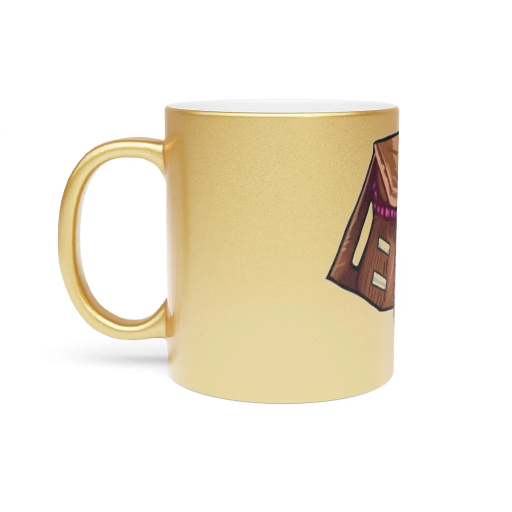 Brown Bag Metallic Mug (Silver / Gold)