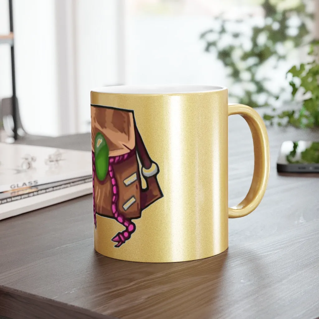 Brown Bag Metallic Mug (Silver / Gold)