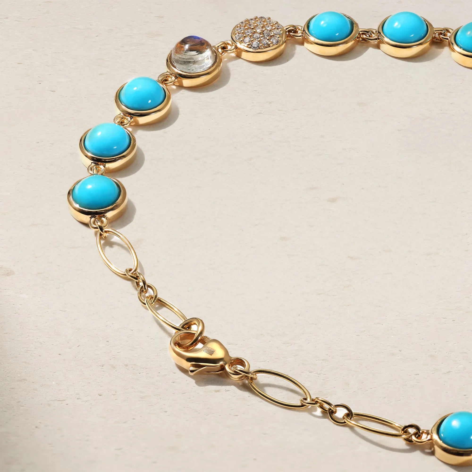 Bubble Turquoise and Diamond Bracelet