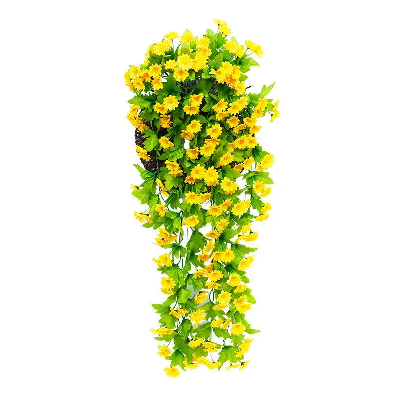 Bulk 2Pcs Trailing Daisy UV Resistant Hanging Flowers for Outdoors Wholesale