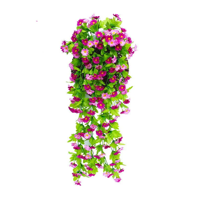 Bulk 2Pcs Trailing Daisy UV Resistant Hanging Flowers for Outdoors Wholesale