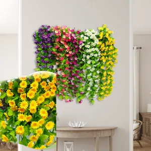 Bulk 2Pcs Trailing Daisy UV Resistant Hanging Flowers for Outdoors Wholesale