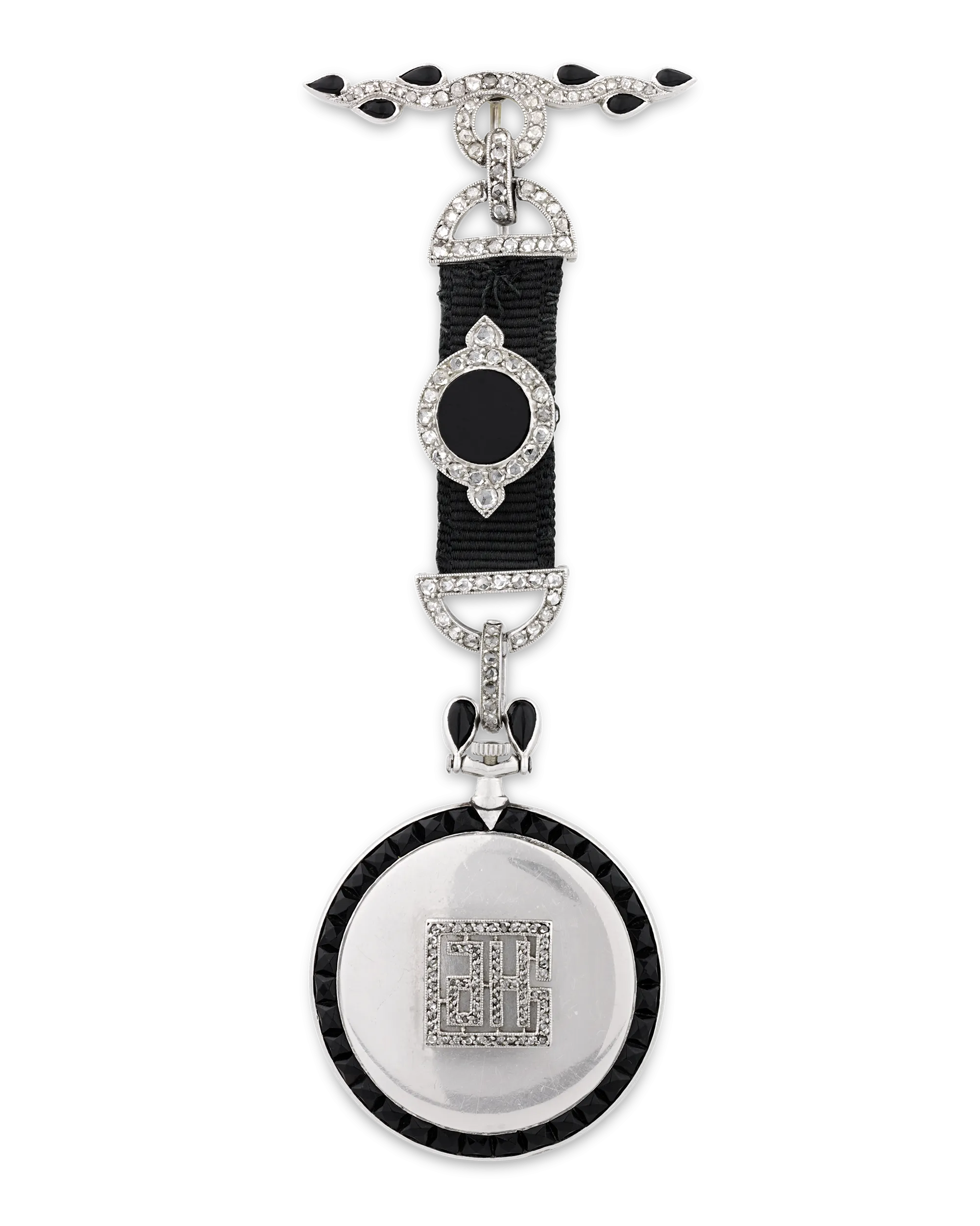 Cartier Art Deco Diamond Pendant Watch