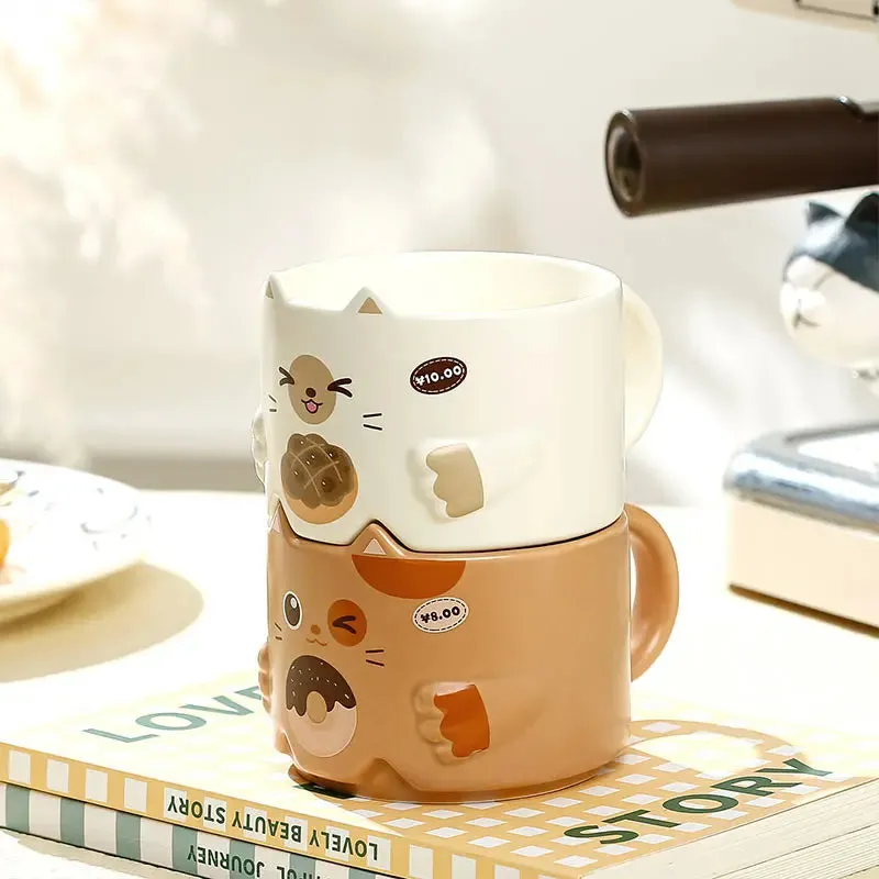 Ceramic Cat Cups 300ML