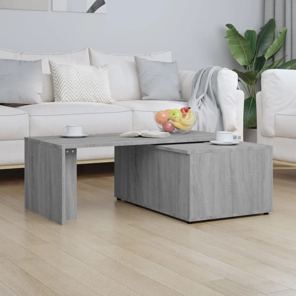 Coffee Table Grey Sonoma 150x50x35 cm Engineered Wood