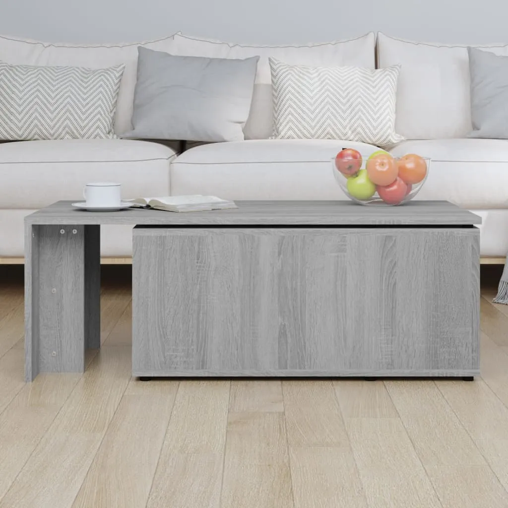 Coffee Table Grey Sonoma 150x50x35 cm Engineered Wood