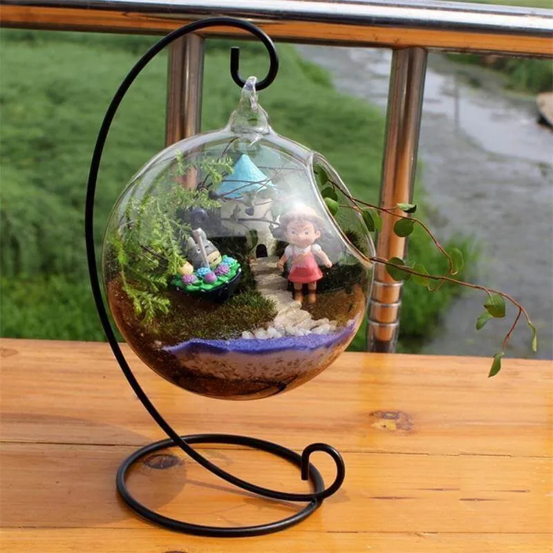 Creative Clear Glass Ball Vase