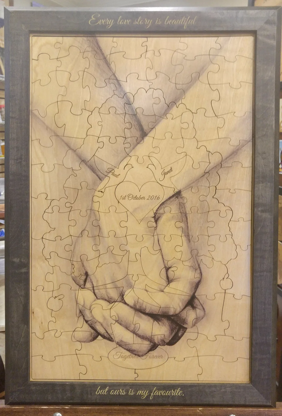 Custom Frame Engraving