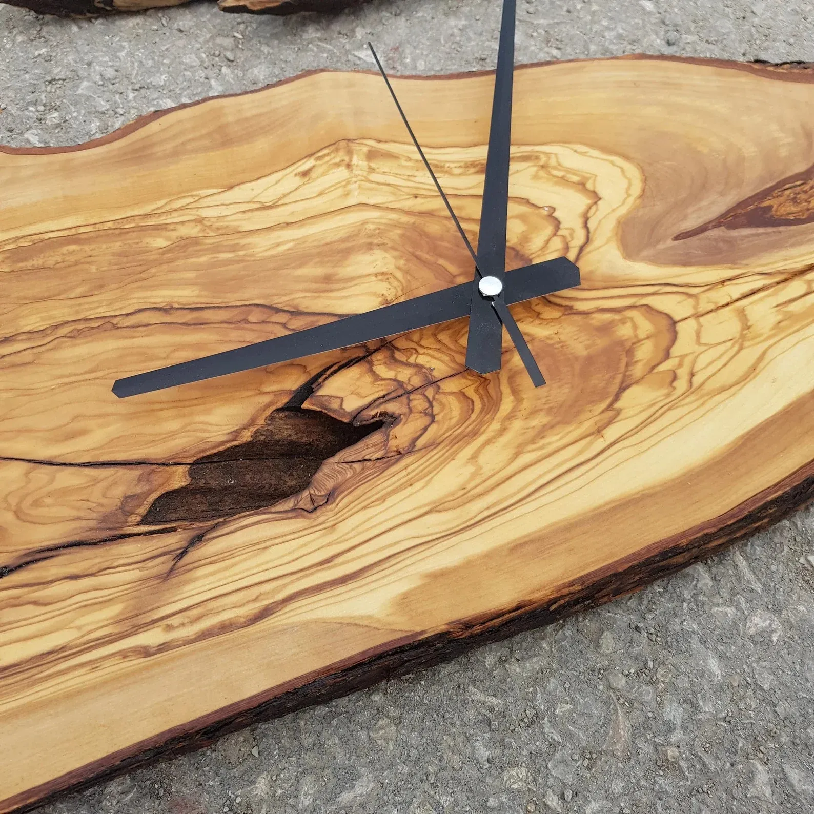 Custom Made Metal & Olive Wood Wall Clock | Premium Handmade Wall Clocks