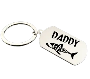 Daddy Shark Keychain