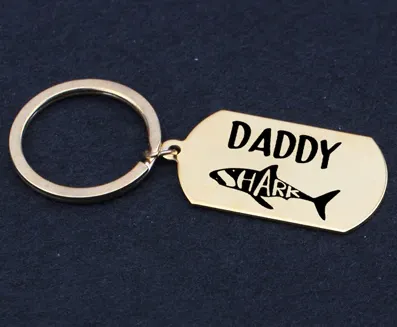 Daddy Shark Keychain