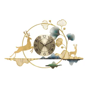 Decorated Wall Clock 86 x 56cm