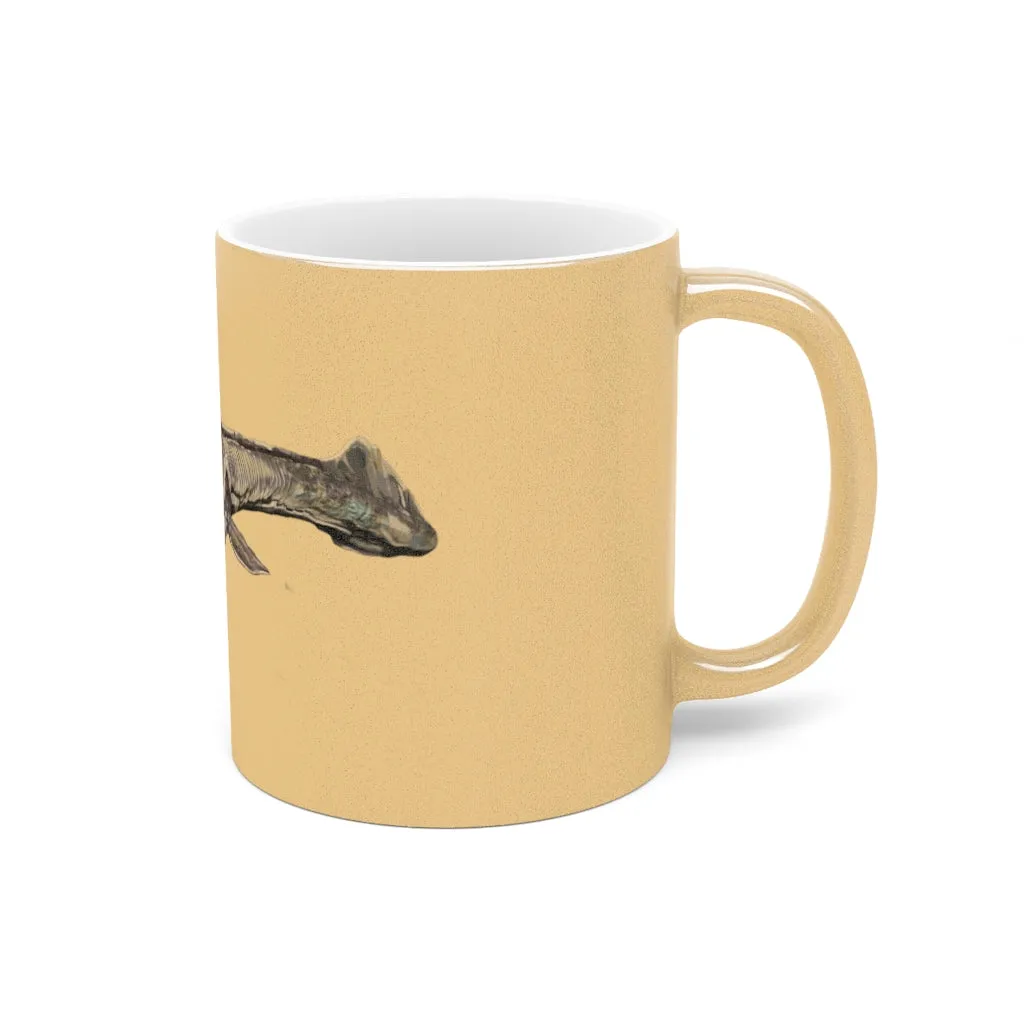 Dino Sea Creature Metallic Mug (Silver / Gold)