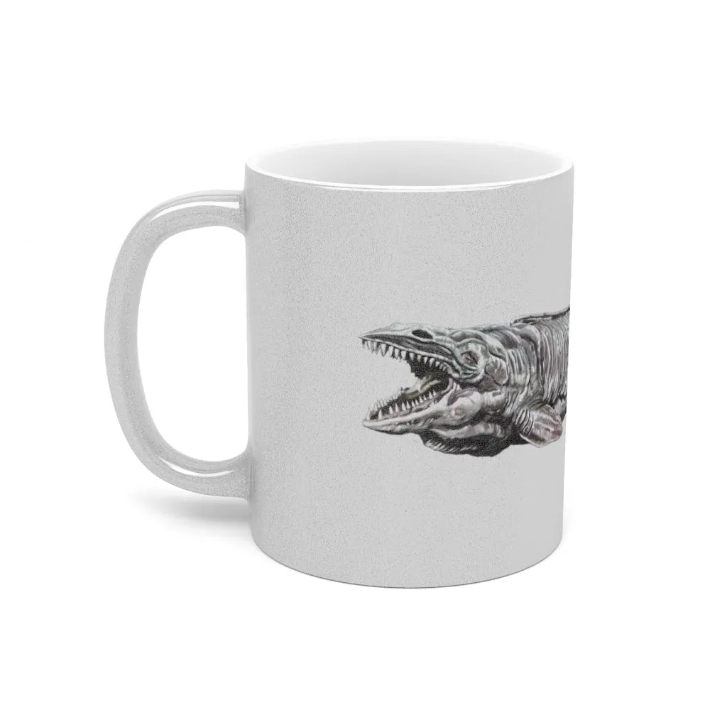 Dino Sea Creature Metallic Mug (Silver / Gold)