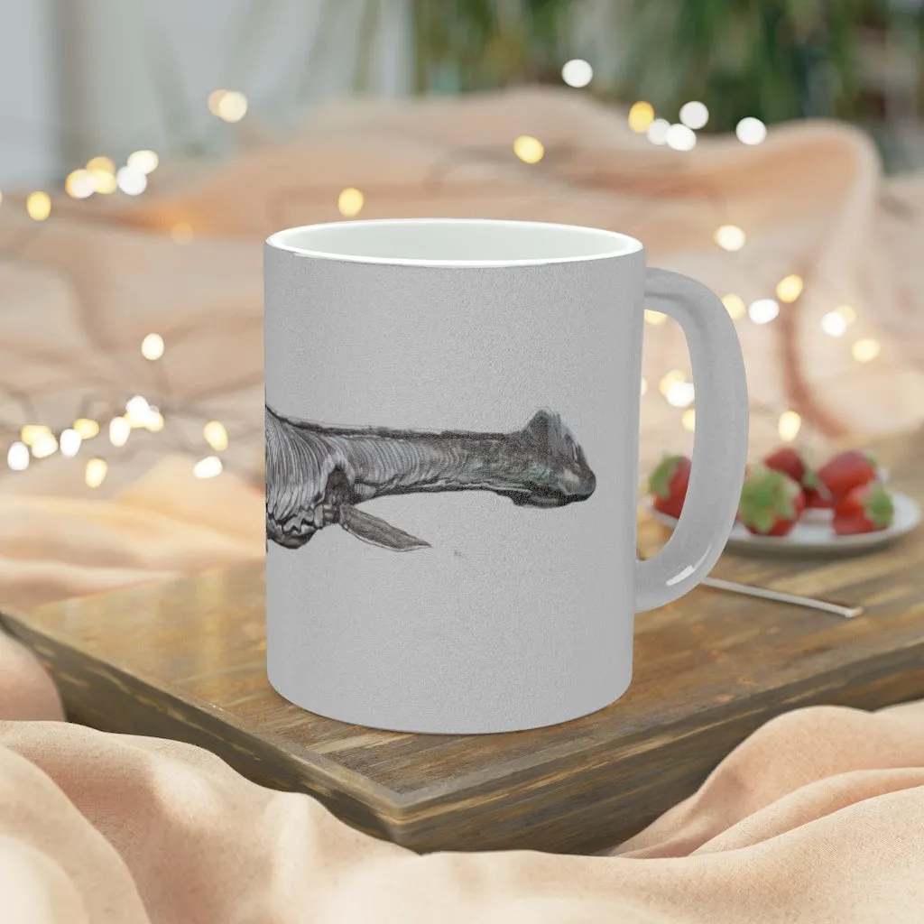 Dino Sea Creature Metallic Mug (Silver / Gold)