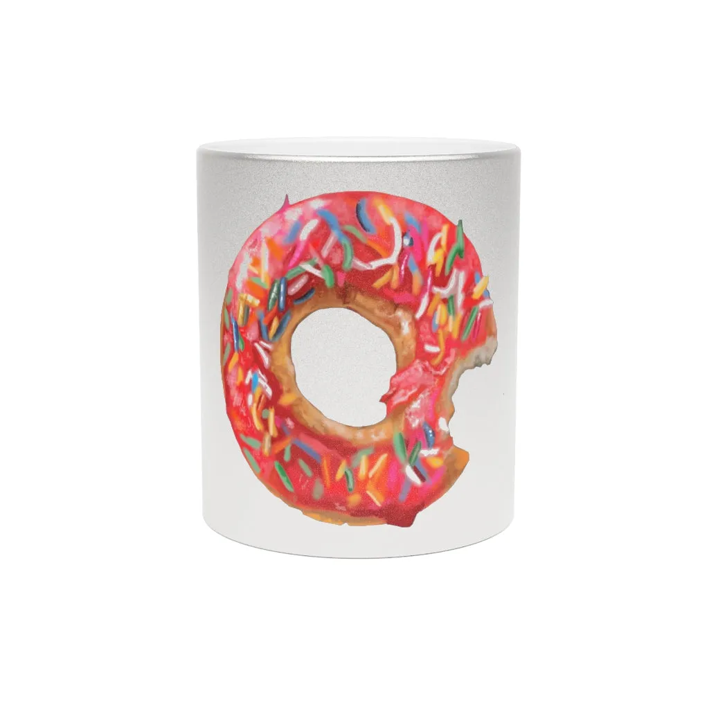 Donut Metallic Mug (Silver / Gold)