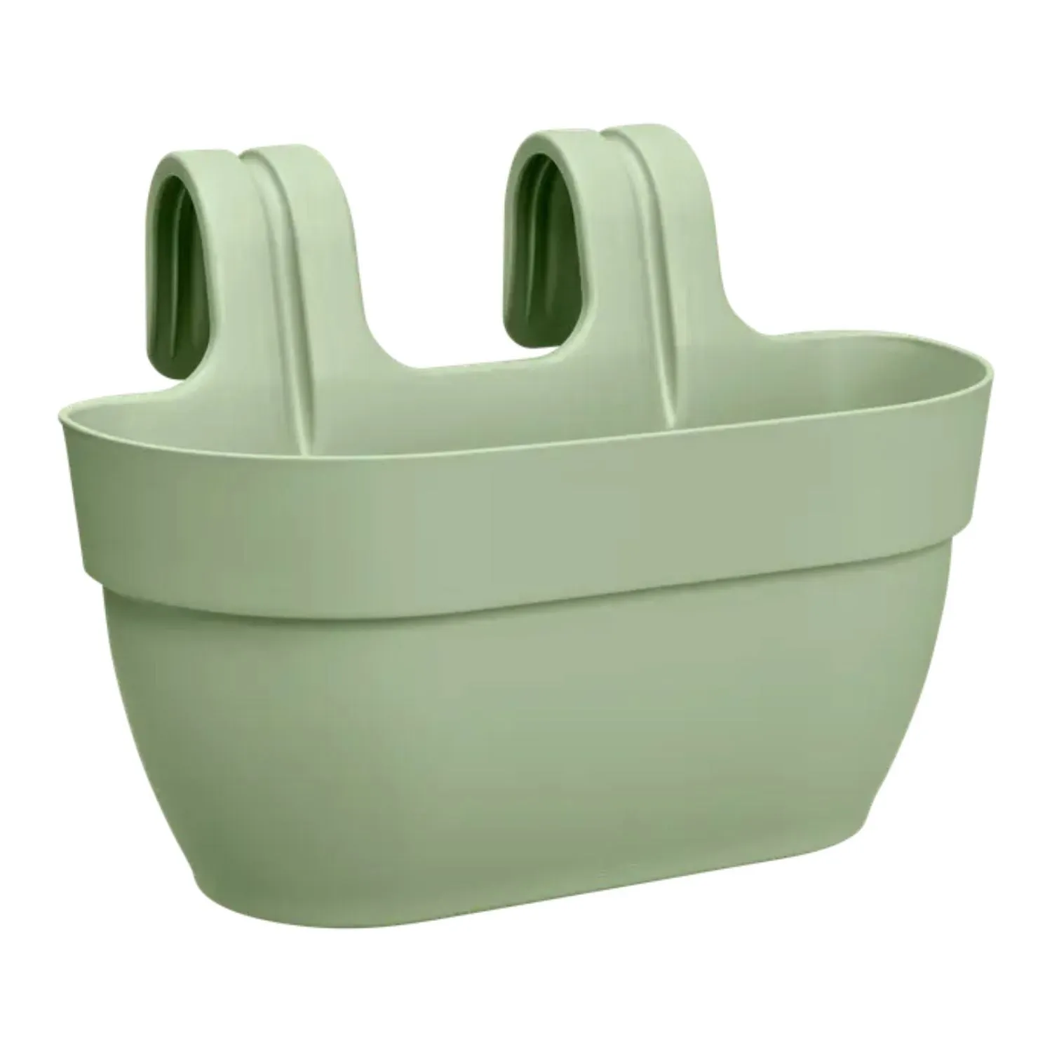 Elho 36cm Pistachio Green Medium Vibia Campana Easy Hanger Planter