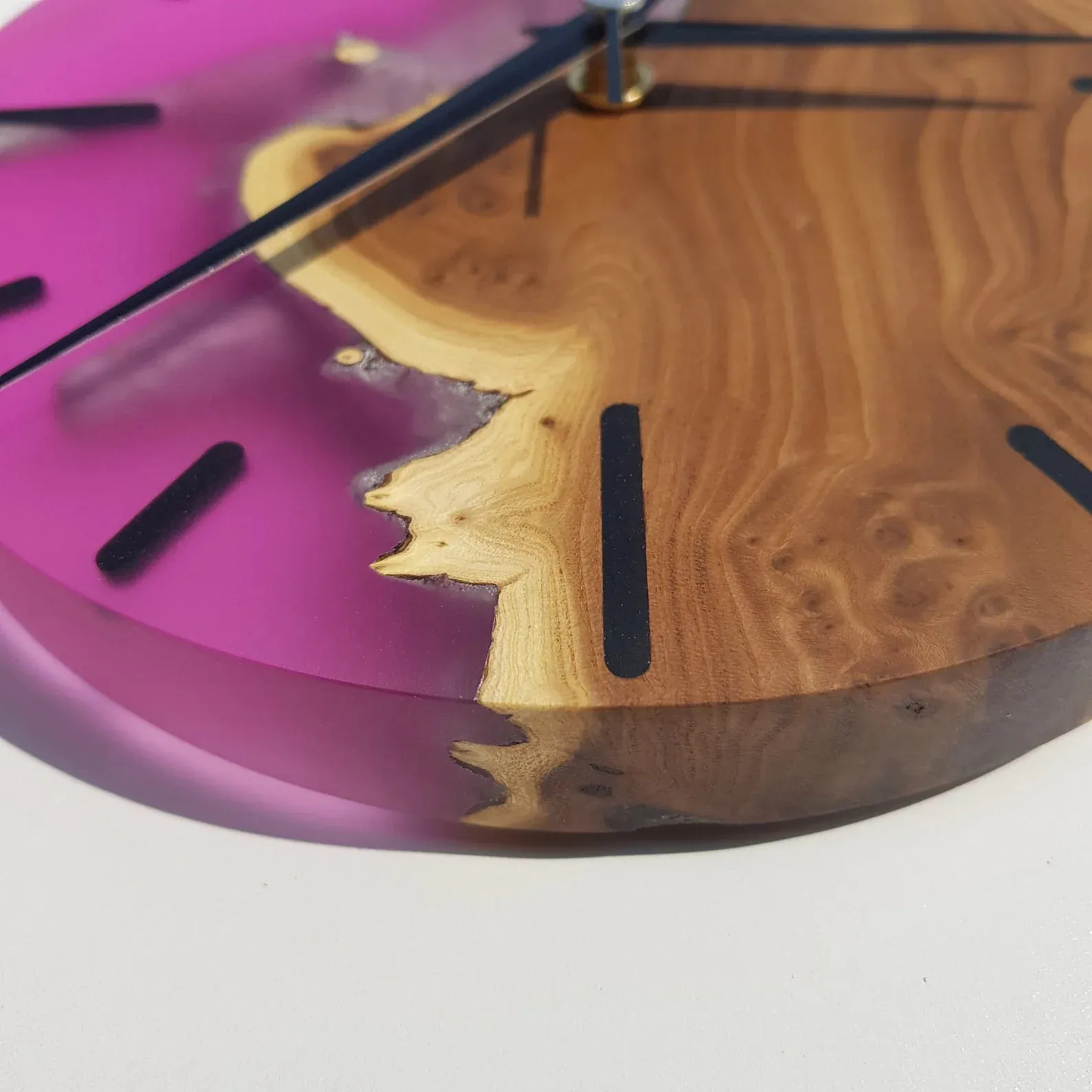 Enchanted SilverBerry Tree & Resin Timepiece | Premium Handmade Wall Clocks