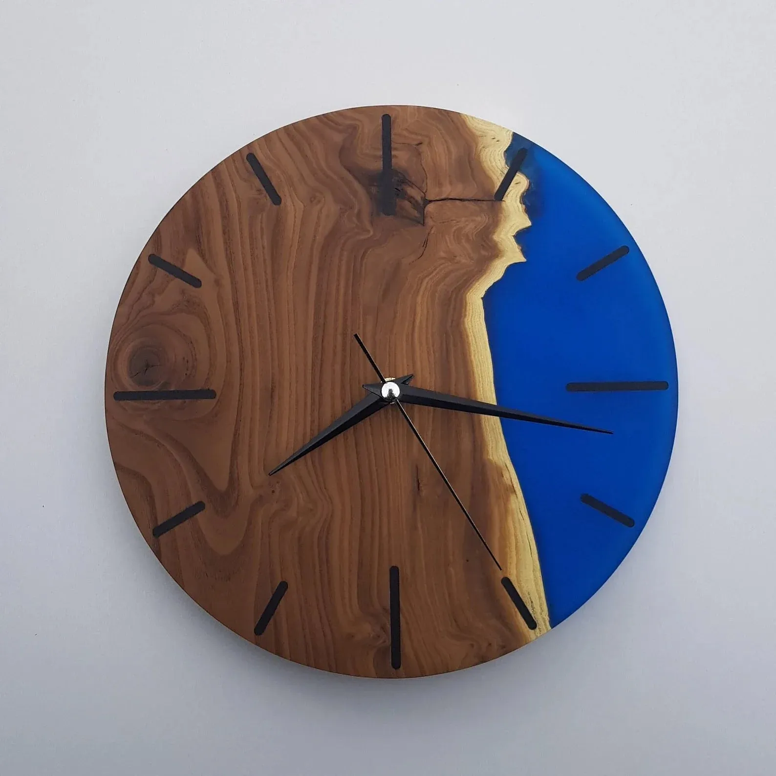 Enchanted SilverBerry Tree & Resin Timepiece | Premium Handmade Wall Clocks