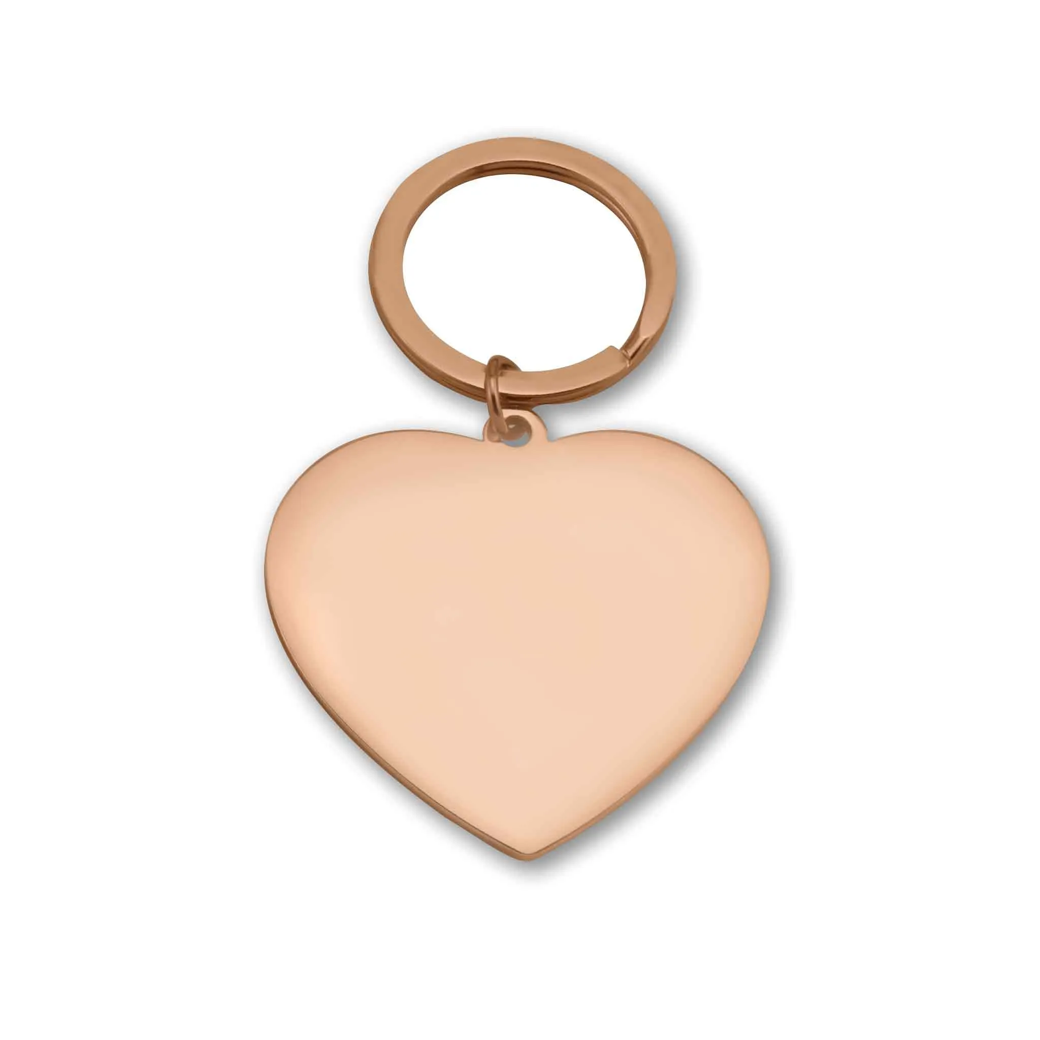 Engravable Heart Stainless Steel Keychain / SBB0287