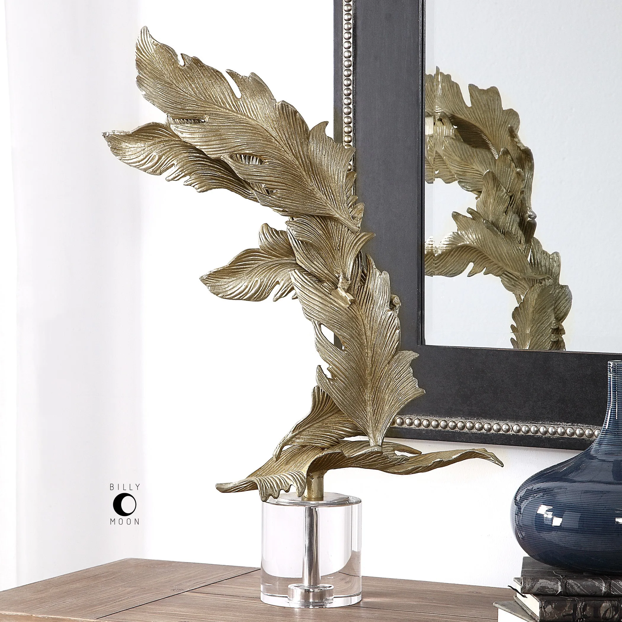 Fall Leaves Champagne Sculpture