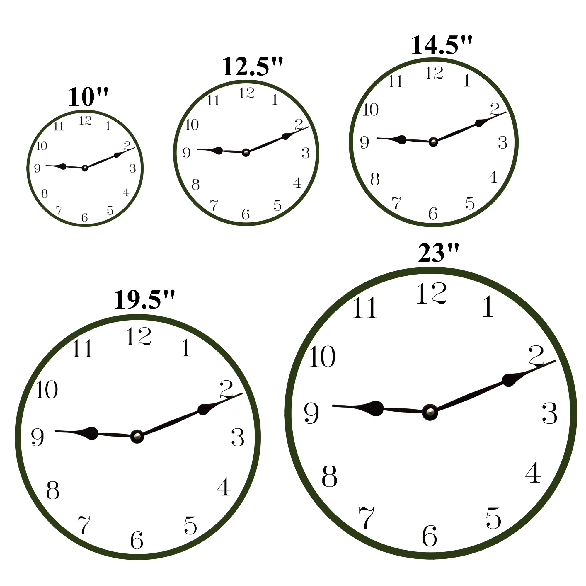 French Pears Clock- Green Pears Kitchen Clock