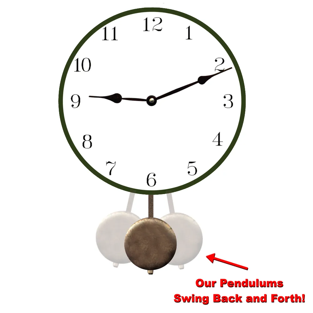 French Pears Clock- Green Pears Kitchen Clock