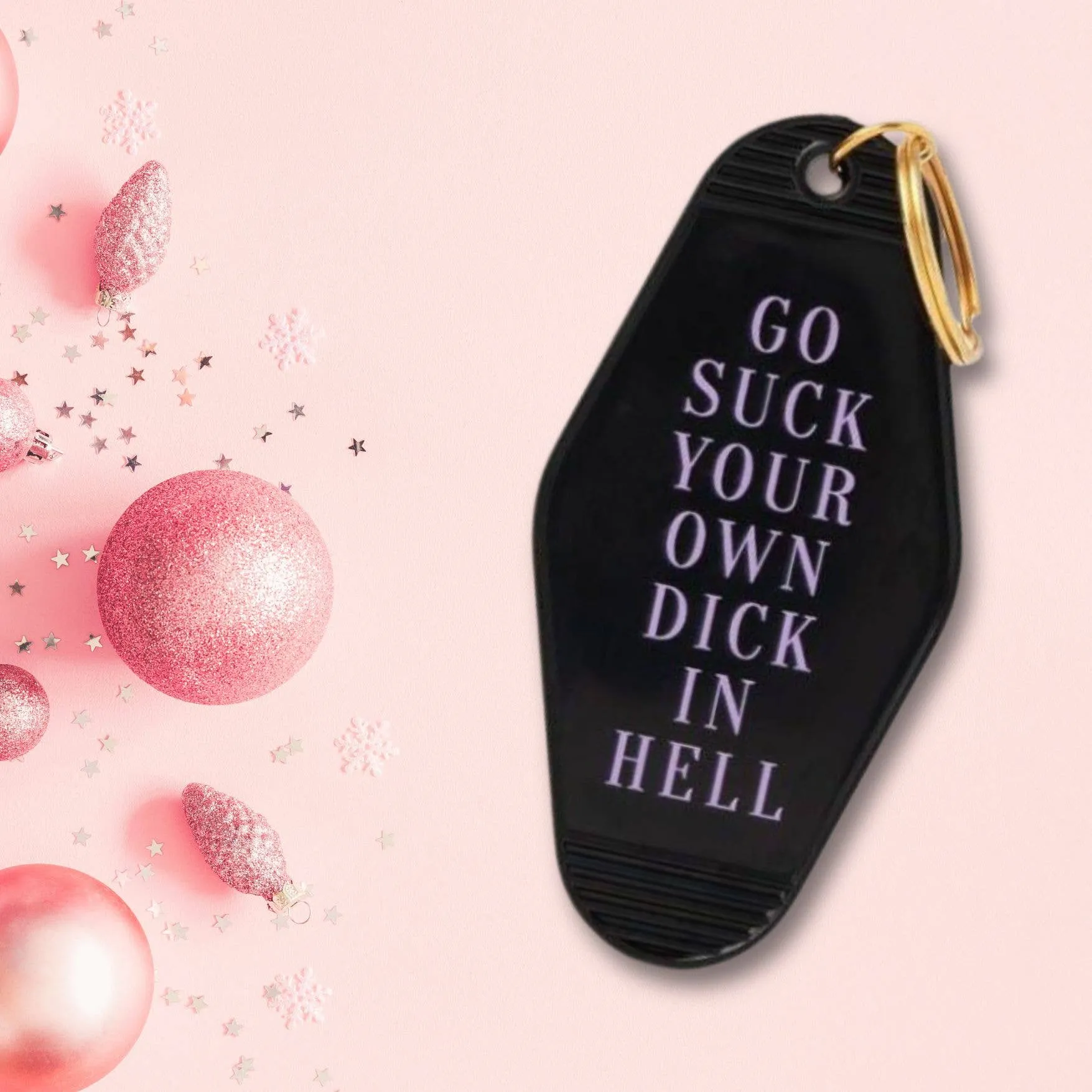 Go Suck Your Own **** In Hell Sweary Motel Keychain