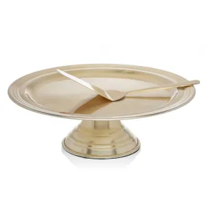 Godinger Gold  Revere Champagne Cake Plate 1Pc