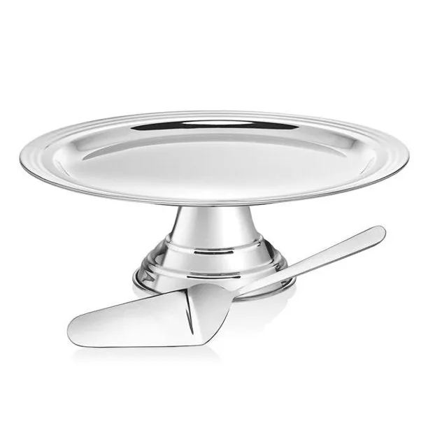 Godinger Silver Cake Stand with Serving Set 13" x 13" x 5" 2pc