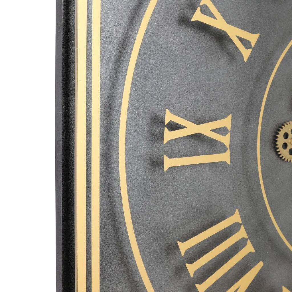 Gold Gear Clock - Dia 90cm x 6cm