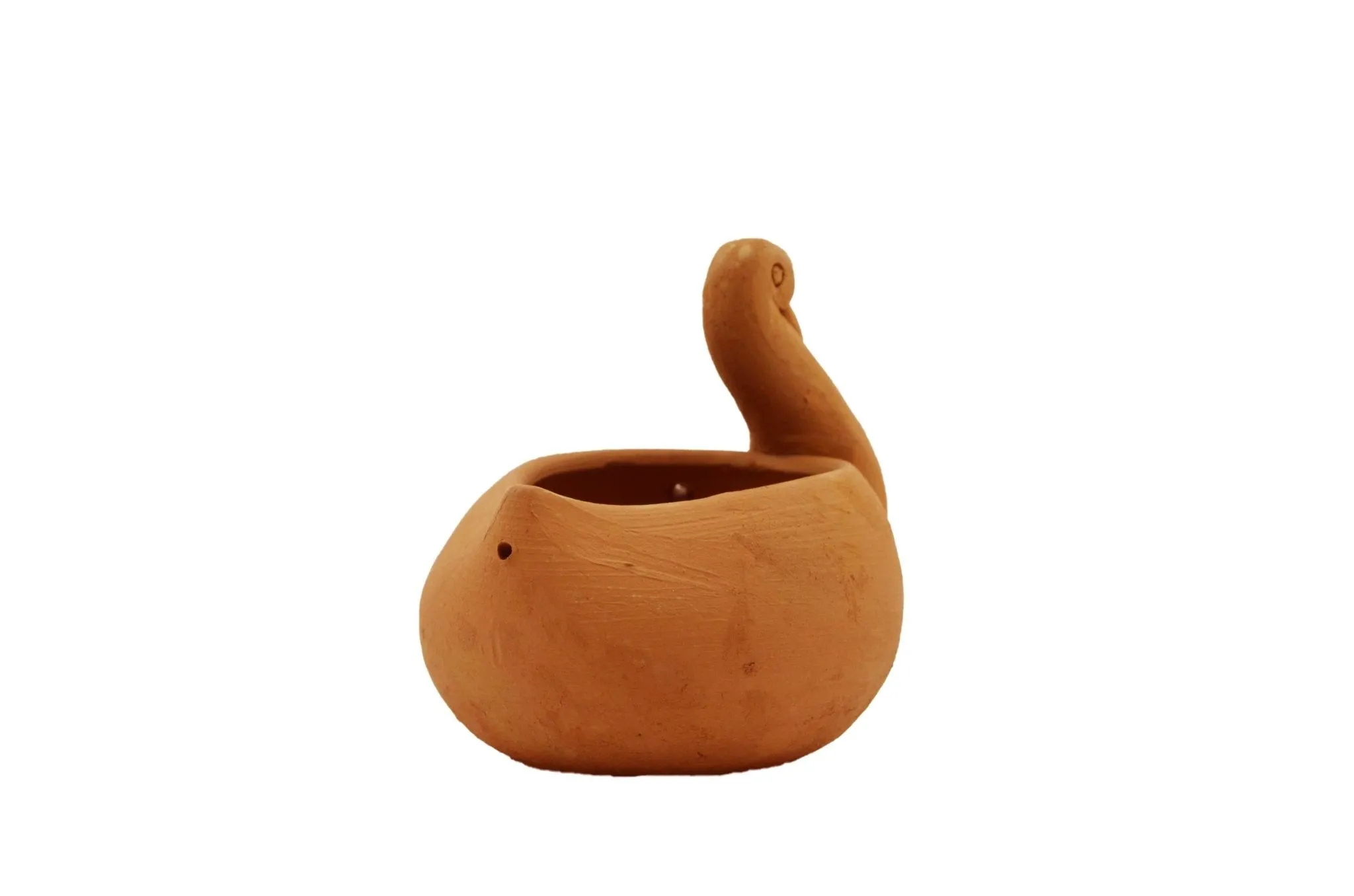 Handmade Terracotta Hanging Planter Duck