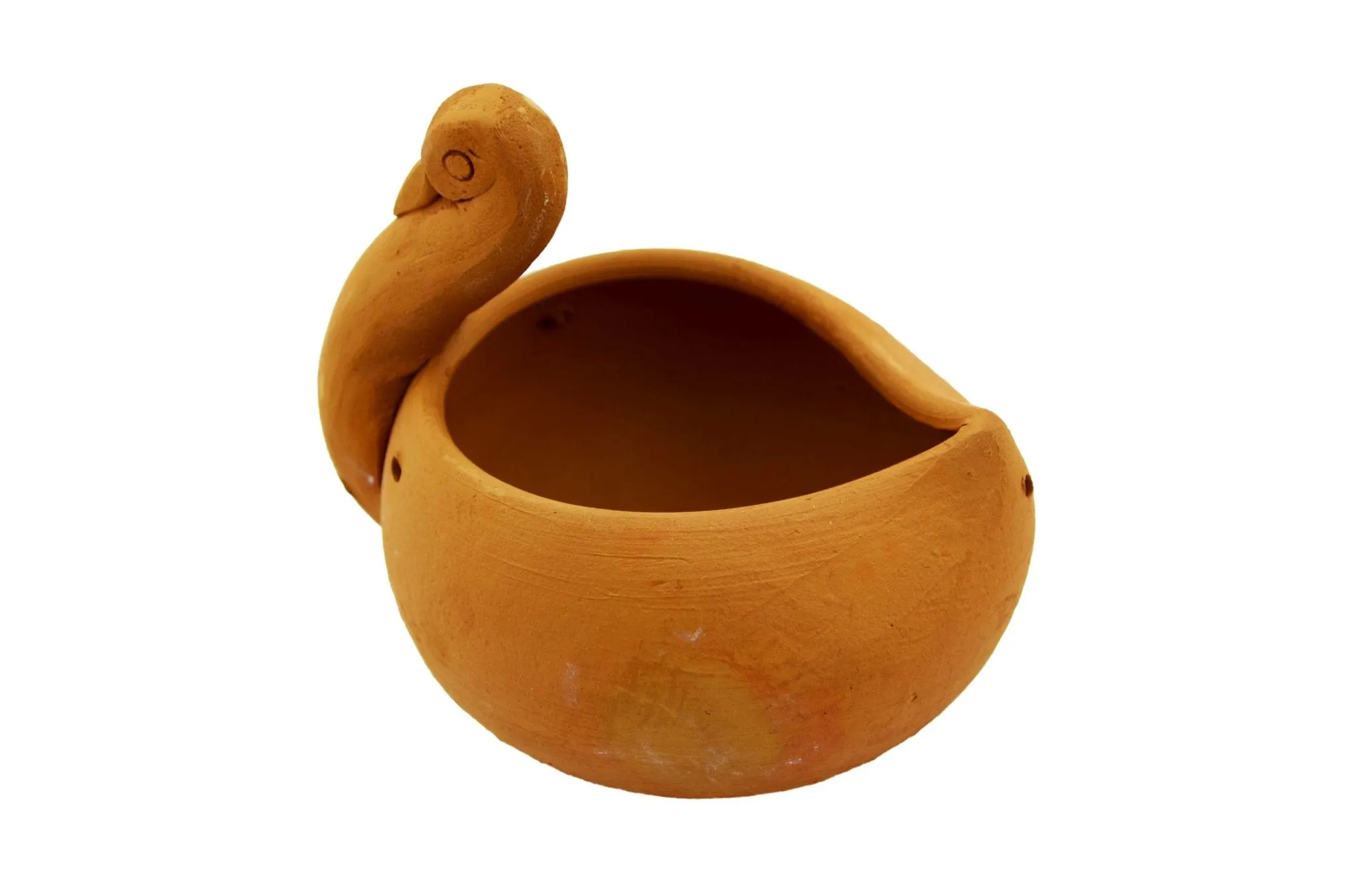 Handmade Terracotta Hanging Planter Duck