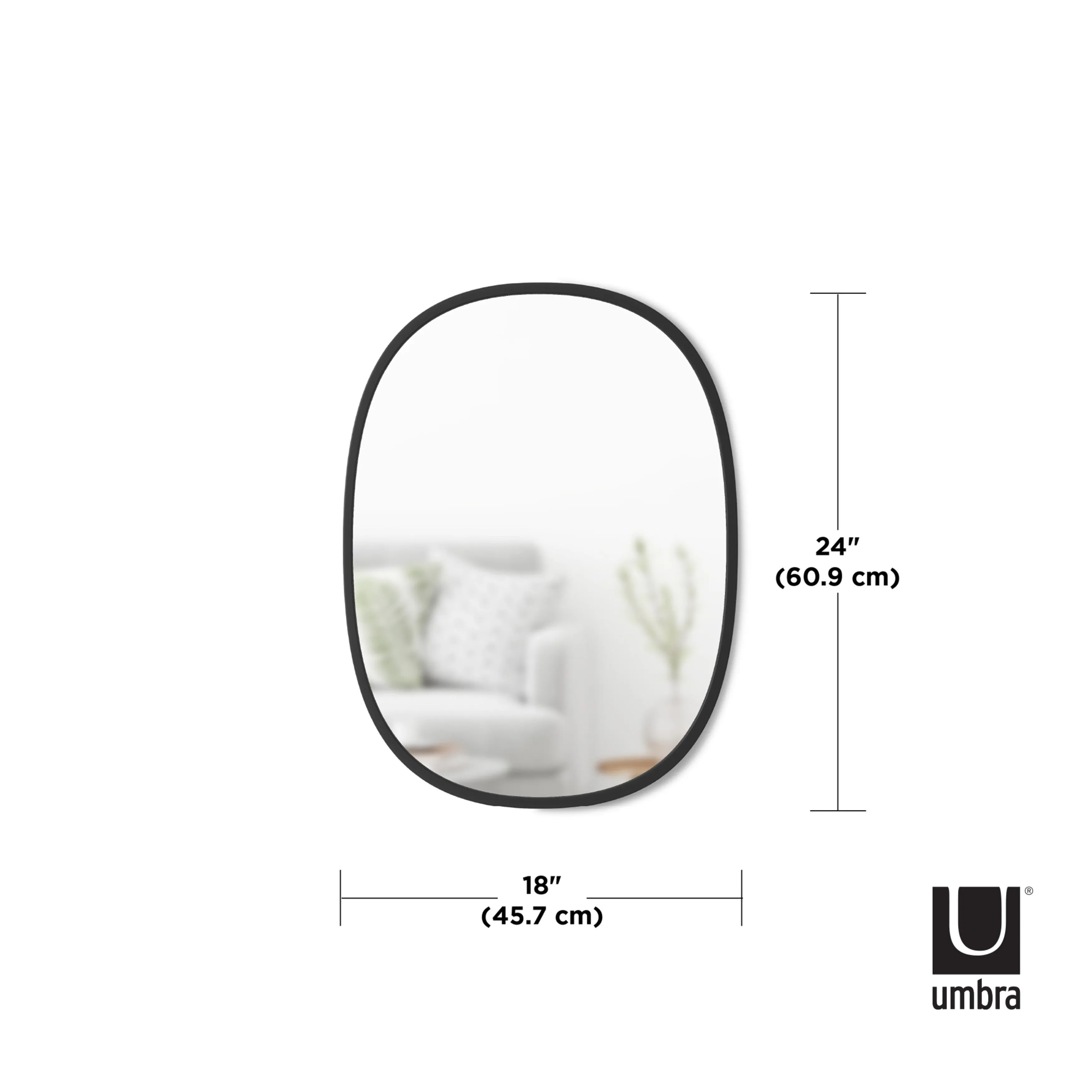 Hub Oval Wall Mirror