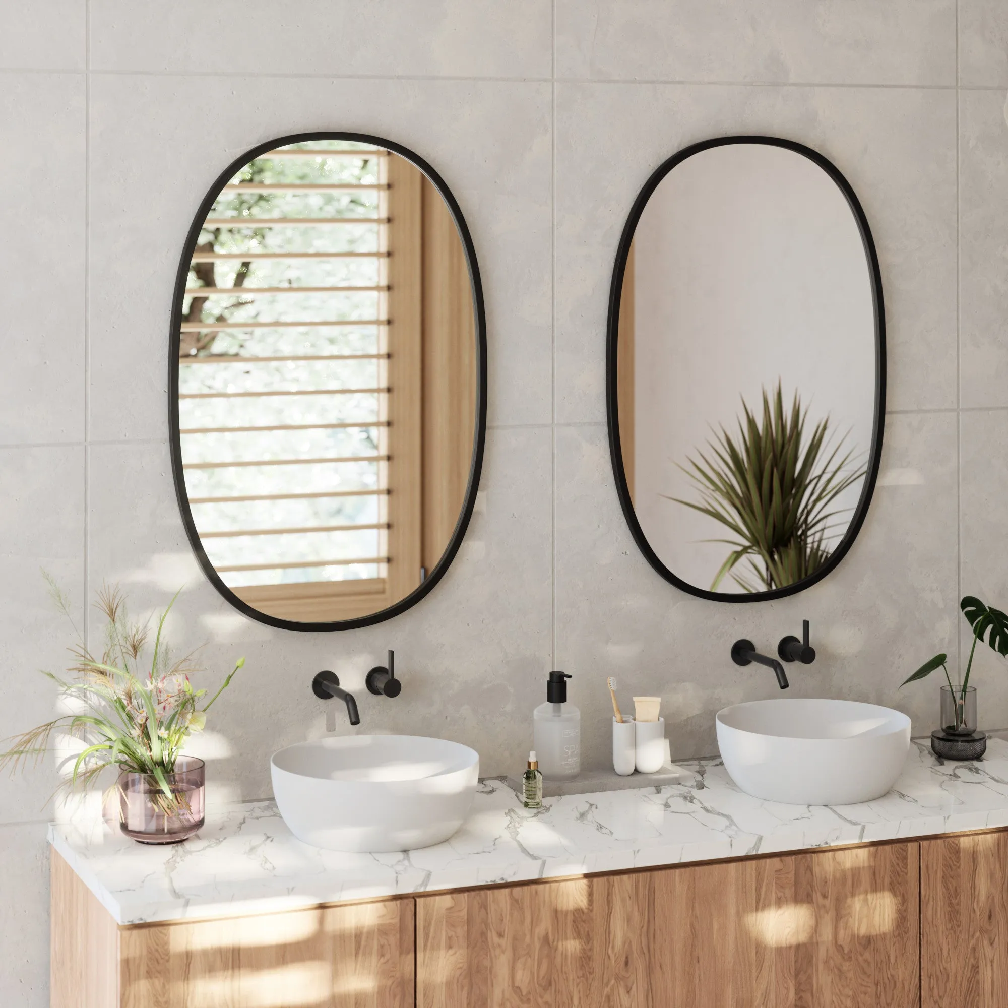 Hub Oval Wall Mirror